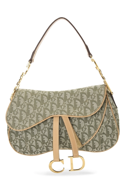 Green Trotter Canvas Double Saddle Bag
