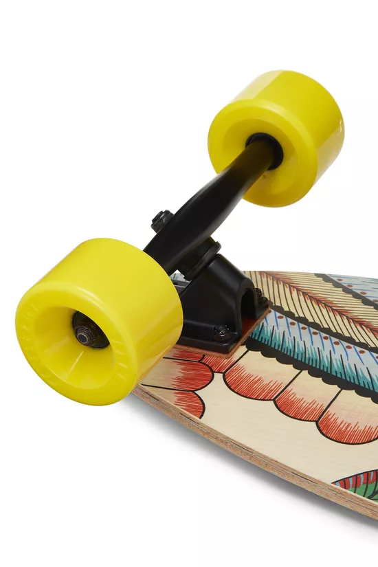 Multicolor Savana Dance Wood Long Board, , large image number 3
