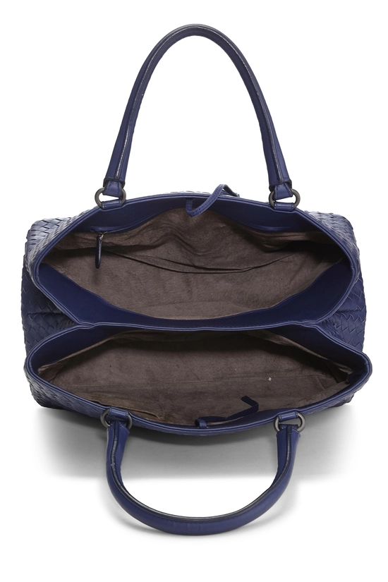 Navy Intrecciato Tote, , large image number 5