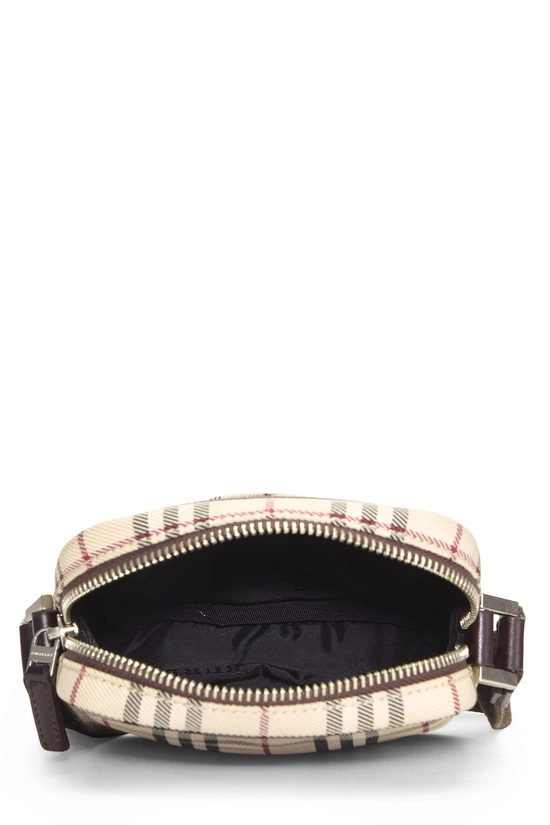 Brown Nylon House Check Vertical Camera Bag Mini, , large image number 5