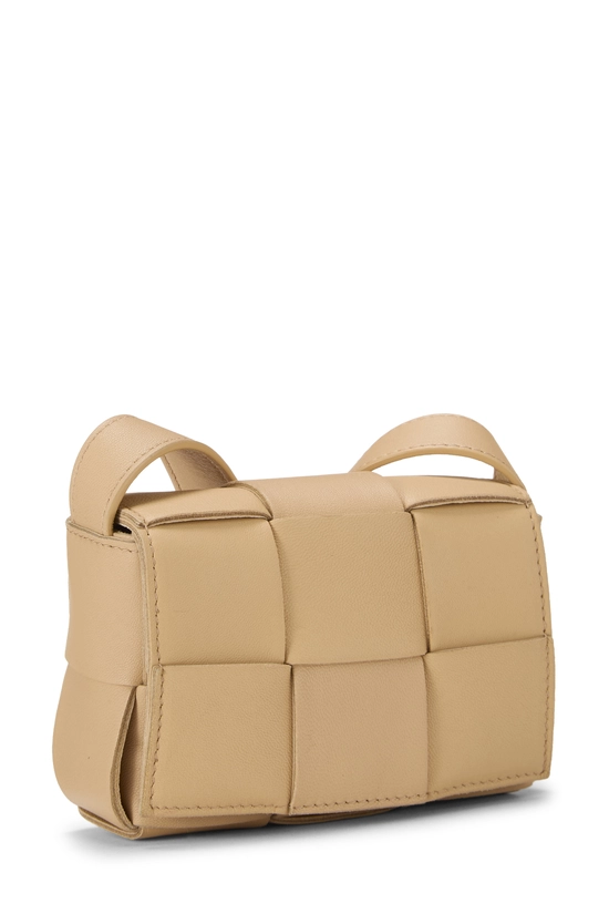 Beige Maxi Intrecciato Candy Cassette Crossbody, , large image number 1
