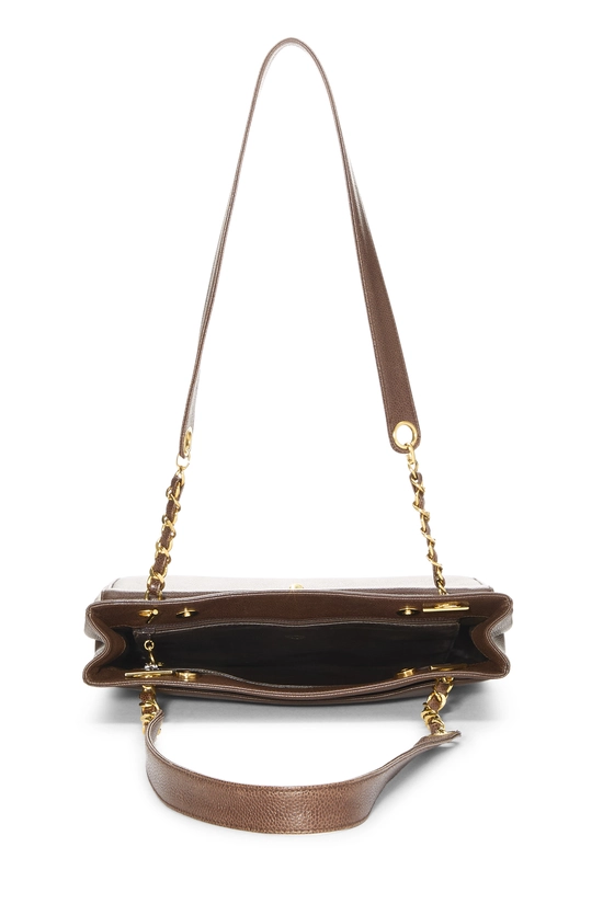 Brown Caviar Pocket Tote Medium, , large image number 5