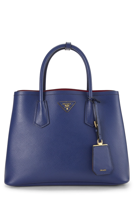 Blue Saffiano Double Bag Medium, , large image number 0