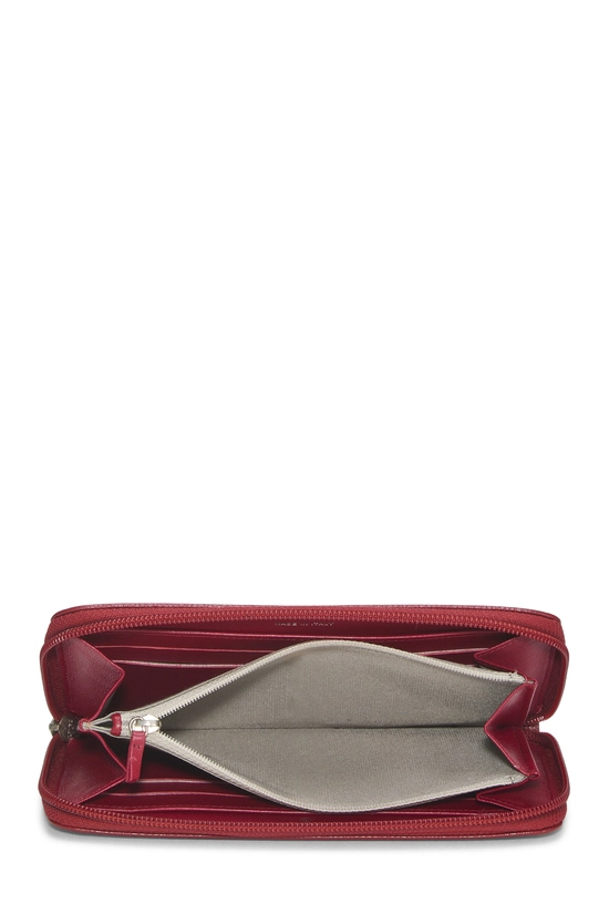 Red Caviar Zip Around Wallet, , large image number 3