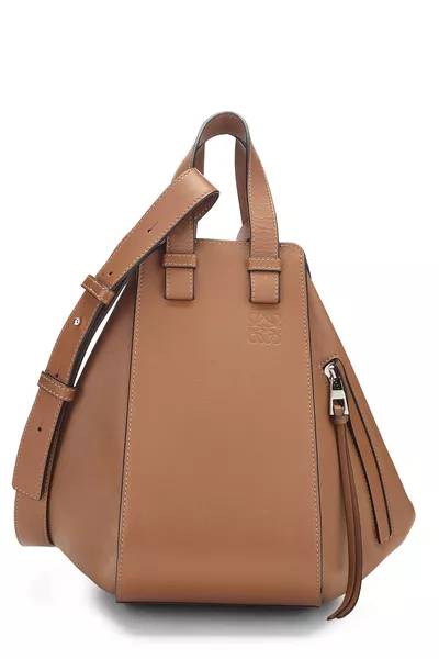 Brown Calfskin Hammock Bag Small