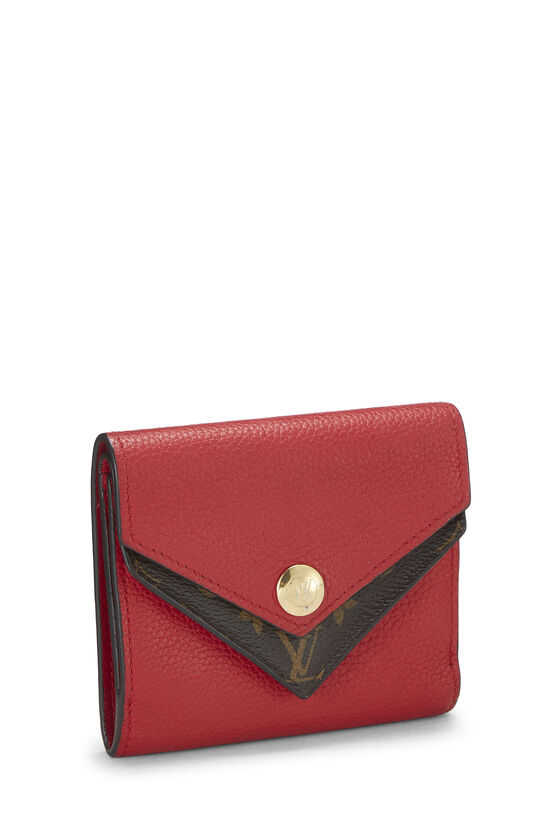Red Monogram Double V Compact Wallet, , large image number 1