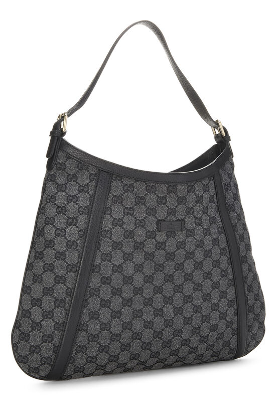 Black GG Canvas Hobo, , large image number 1