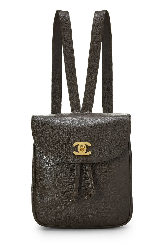 Chanel Brown Leather Backpack
