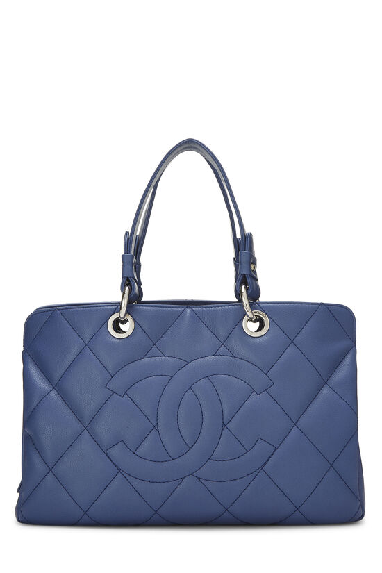 chanel blue purse bag