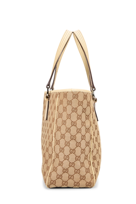 White Original GG Canvas Tote Large, , large image number 2