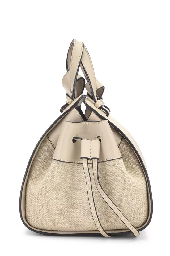 Grey Canvas Hammock Drawstring Bag Mini, , large image number 2