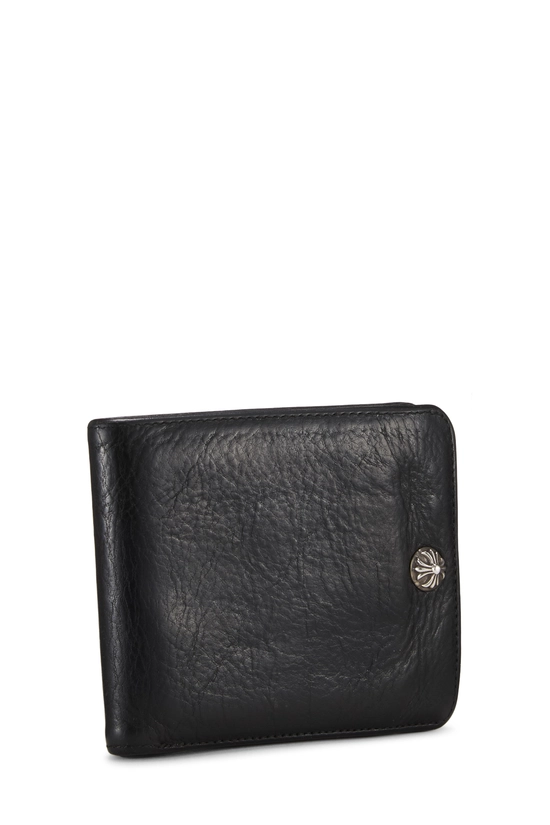Black Leather Bifold Wallet, , large image number 1
