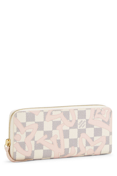 Summer Spirit Damier Azur Tahitienne Clemence Continental Wallet, , large