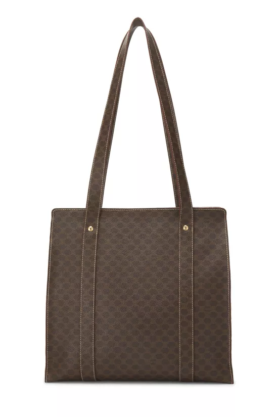 Brown Coated Canvas Macadam Tote, , large image number 3