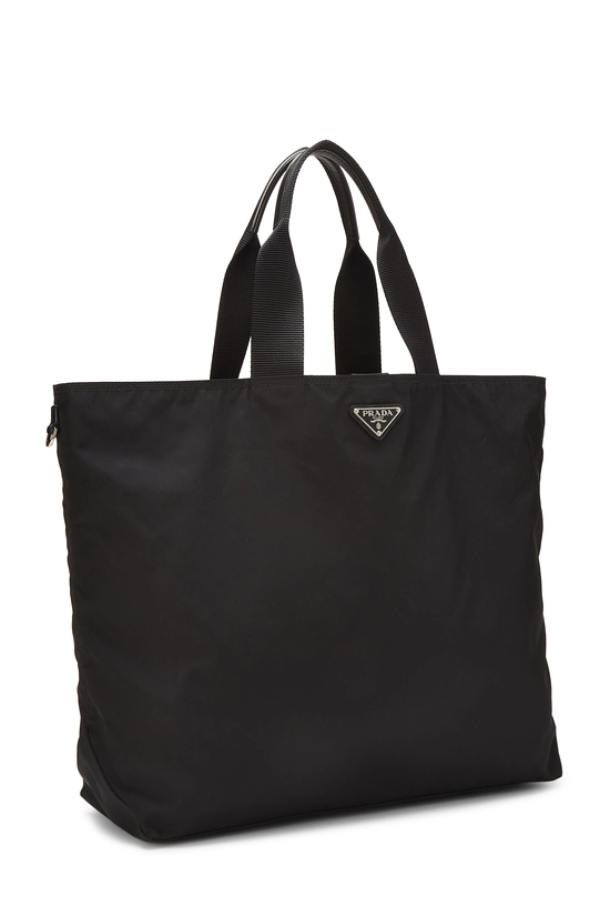 Black Nylon Convertible Handbag, , large image number 1