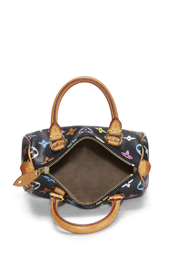 Takashi Murakami x Louis Vuitton Black Monogram Multicolore HL Speedy Mini, , large image number 5