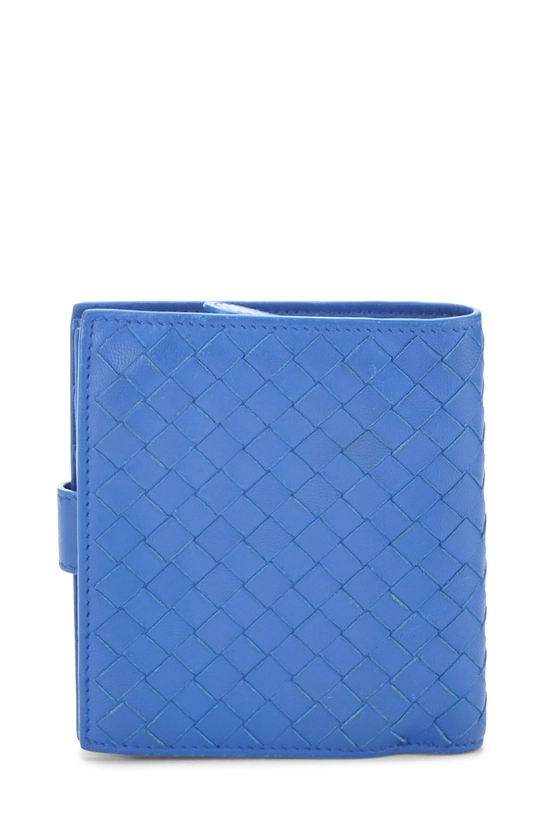 Blue Intrecciato Compact Wallet, , large image number 2