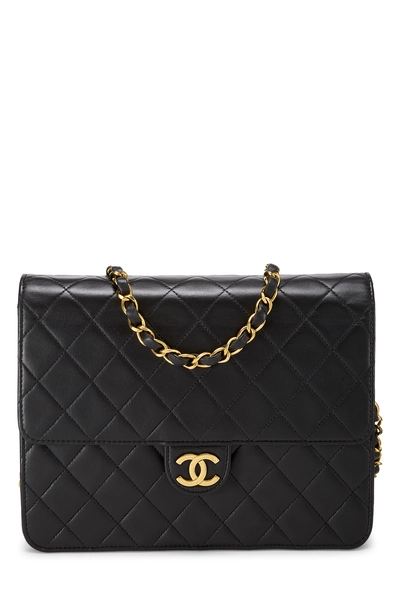 Chanel Black Quilted Lambskin Ex Flap Small