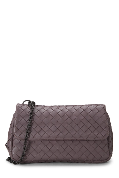 Bottega Veneta Purple Intrecciato Leather Crossbody Small