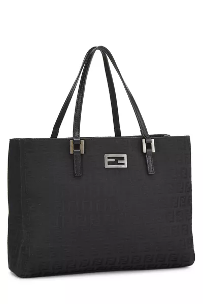 Black Zucchino Canvas Tote Small, , large
