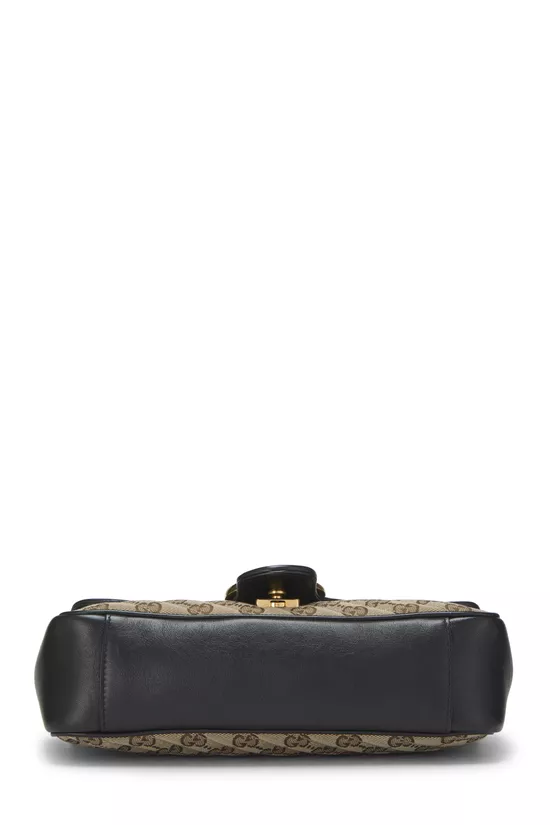 Black Original GG Canvas Marmont Shoulder Bag Small, , large image number 4