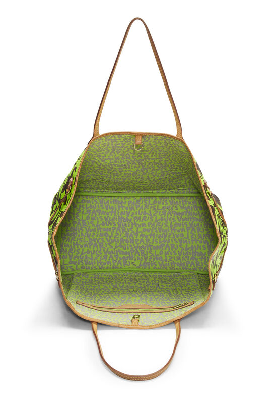 Stephen Sprouse x Louis Vuitton Green Graffiti Neverfull GM, , large image number 5