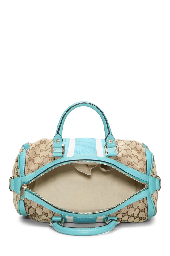 Blue Original GG Canvas Vintage Web Boston Bag Medium, , large image number 5