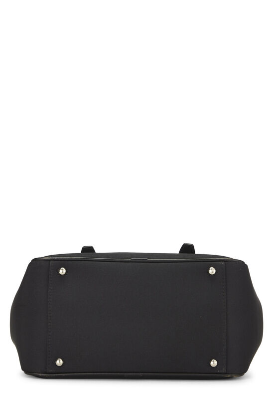 Black Nylon Satchel Handbag, , large image number 4