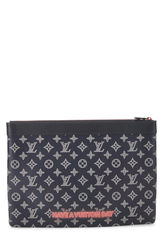 Navy Monogram Upside Down Pochette Apollo GM, , large image number 2