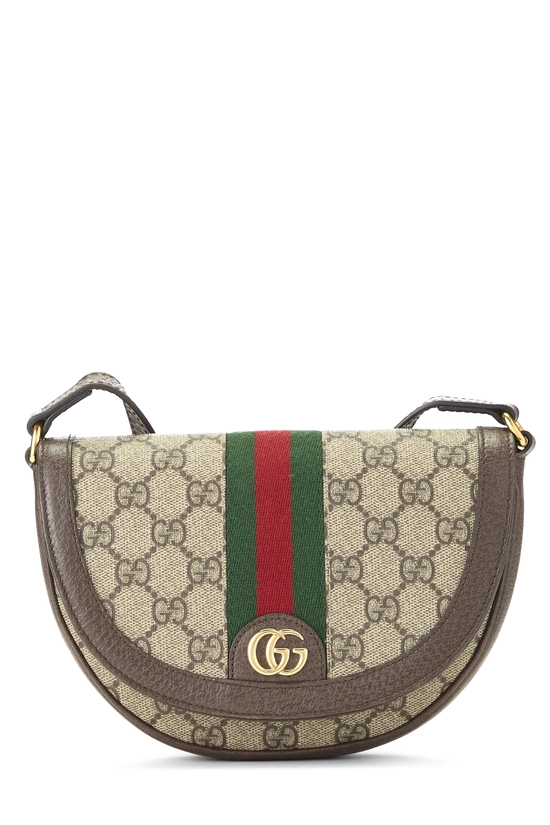 Brown GG Supreme Canvas Ophidia Crossbody Bag Mini, , large image number 0