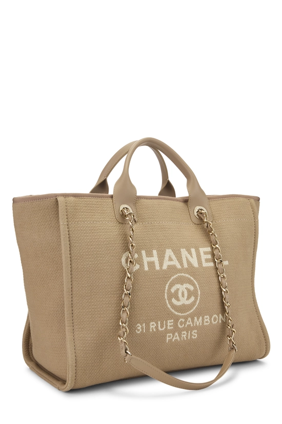 Beige Canvas Deauville Medium NM, , large image number 1