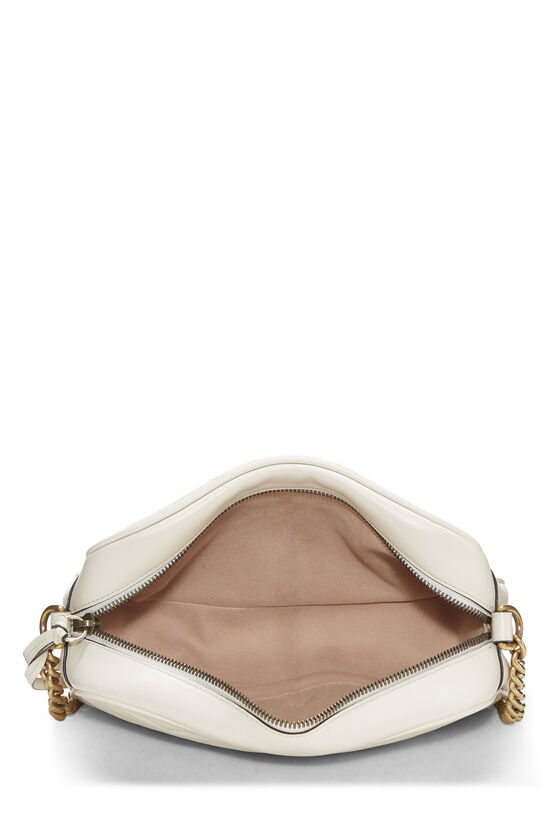 Cream Leather GG Marmont Crossbody Bag Small, , large image number 5