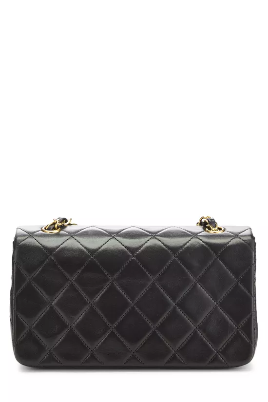Black Quilted Lambskin Full Flap Mini, , large image number 3