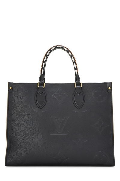 Louis Vuitton Black Empreinte Giant Wild At Heart On The Go MM