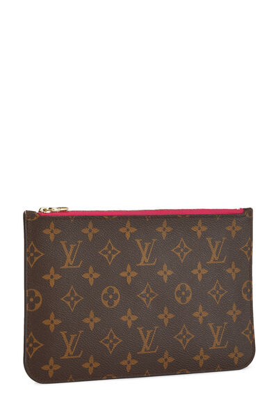 Pink Monogram Canvas Neverfull Pouch GM, , large