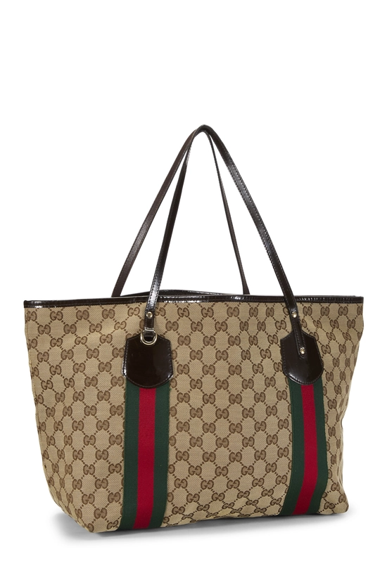 Original GG Canvas Jolie Web Tote, , large image number 1