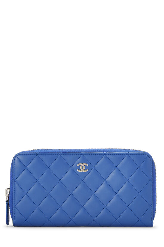 Chanel Quilted Lambskin Leather Tri Fold Wallet