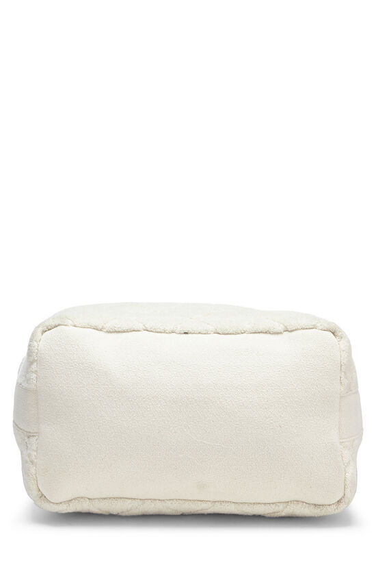 CHANEL, Bags, Chanel Cream Terry Beach Tote With Towel And Pouch