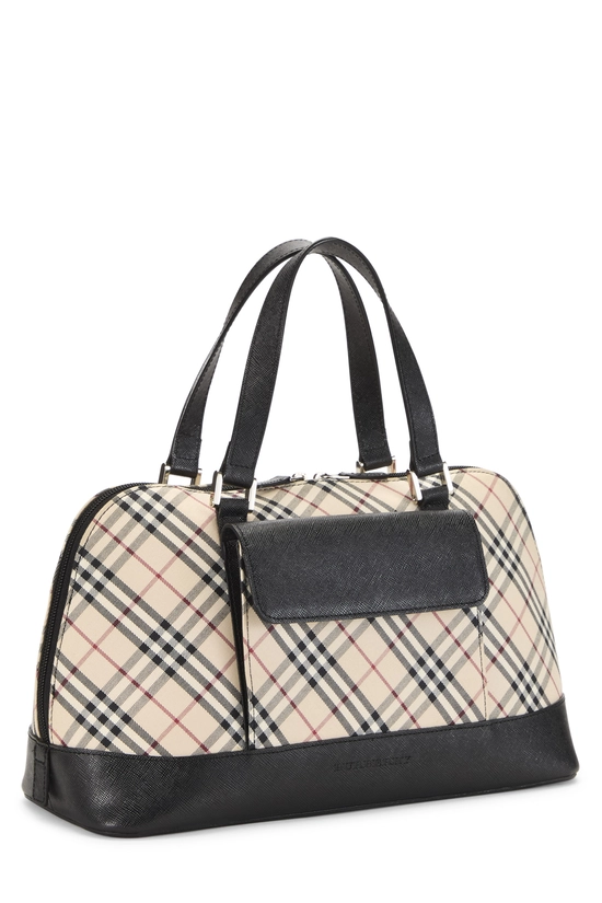 Black House Check Jacquard Bowler Handbag Small, , large image number 1