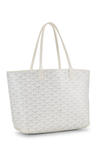 White Goyardine Canvas Artois PM, , large