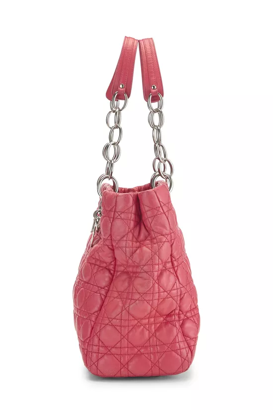 Pink Cannage Quilted Soft Shopping Tote, , large image number 2