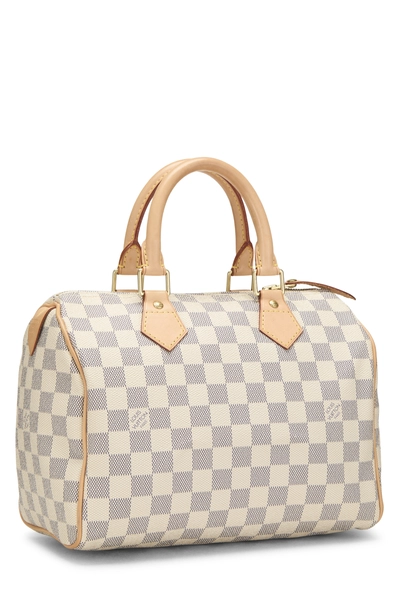 Damier Azur Speedy 25, , large
