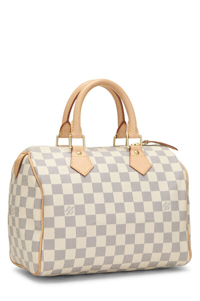 Damier Azur Speedy 25, , large