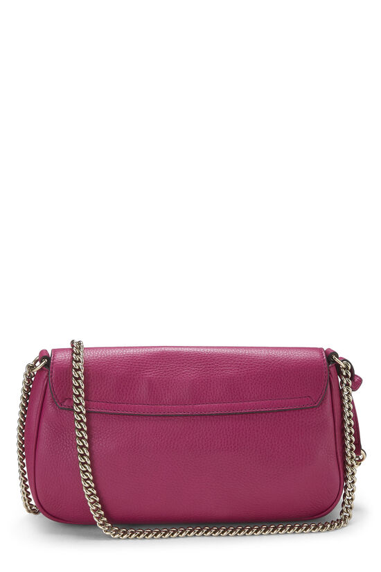 Pink Grained Leather Soho Chain Flap Crossbody, , large image number 3