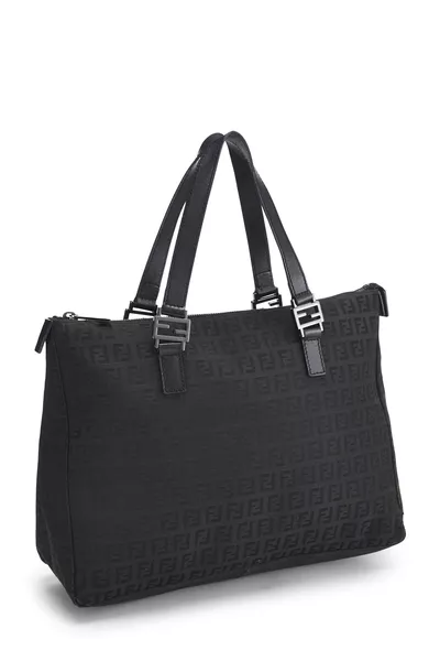 Black Zucchino Canvas Tote Small, , large
