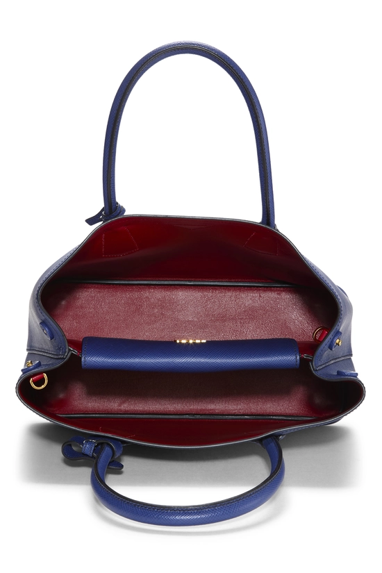 Blue Saffiano Double Bag Small, , large image number 5