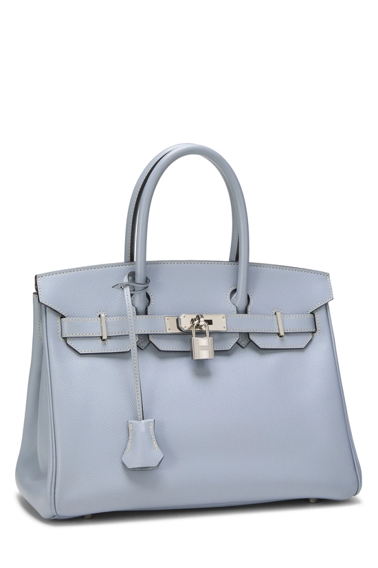 Blue Lin Epsom Birkin 30, , large image number 1
