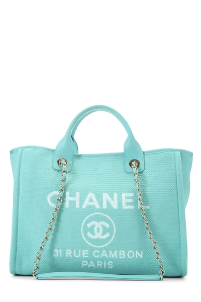 Chanel Blue Canvas Deauville Medium NM