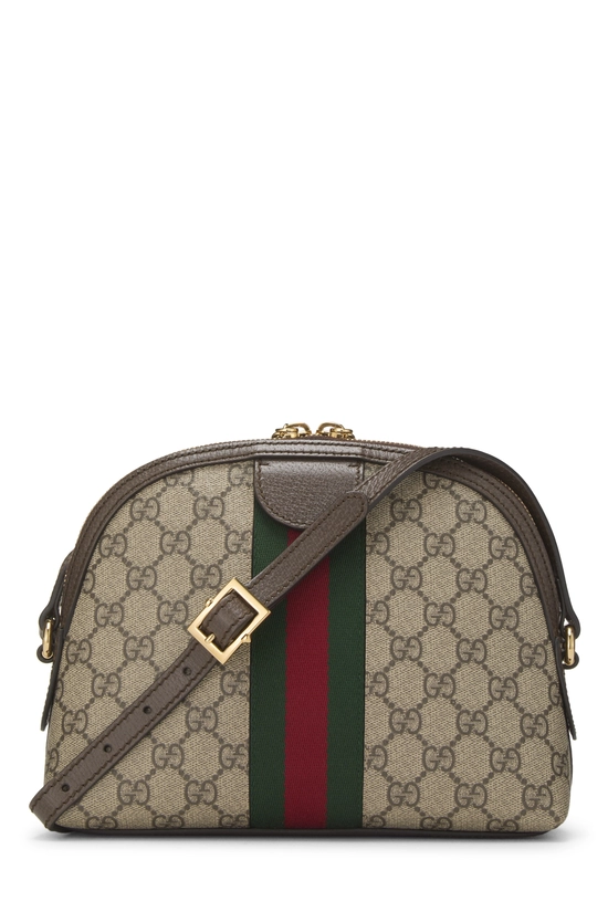 Brown GG Supreme Ophidia Dome Shoulder Bag Small, , large image number 3