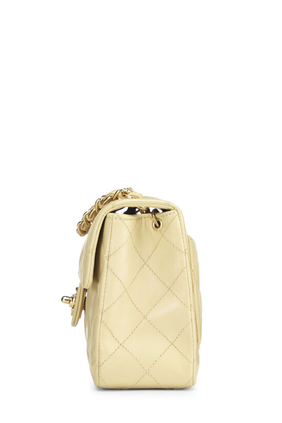Chanel Beige Quilted Lambskin Half Flap Mini Q6B0271II9068 | WGACA 